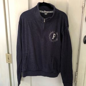 VS Pink Quarter Zip Sweatshirt